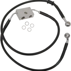 Bestseller Extended Length Brake Line Black, Vinyl Coated Oversize [+305 mm (12‘)]