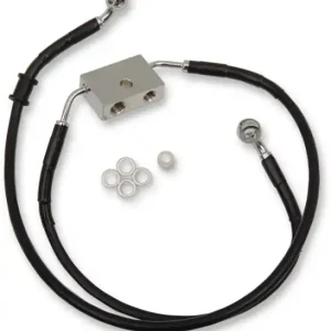 Stainless Steel Brake Line Kit Black, Vinyl Coated Preț promoțional